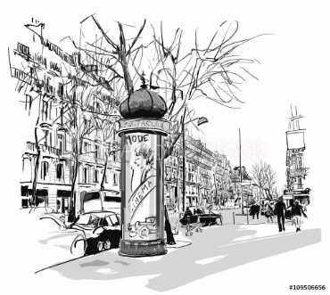 Picture of Boulevard in Paris